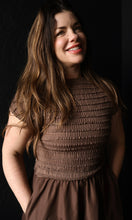 Elena Shirred Top Midi Dress