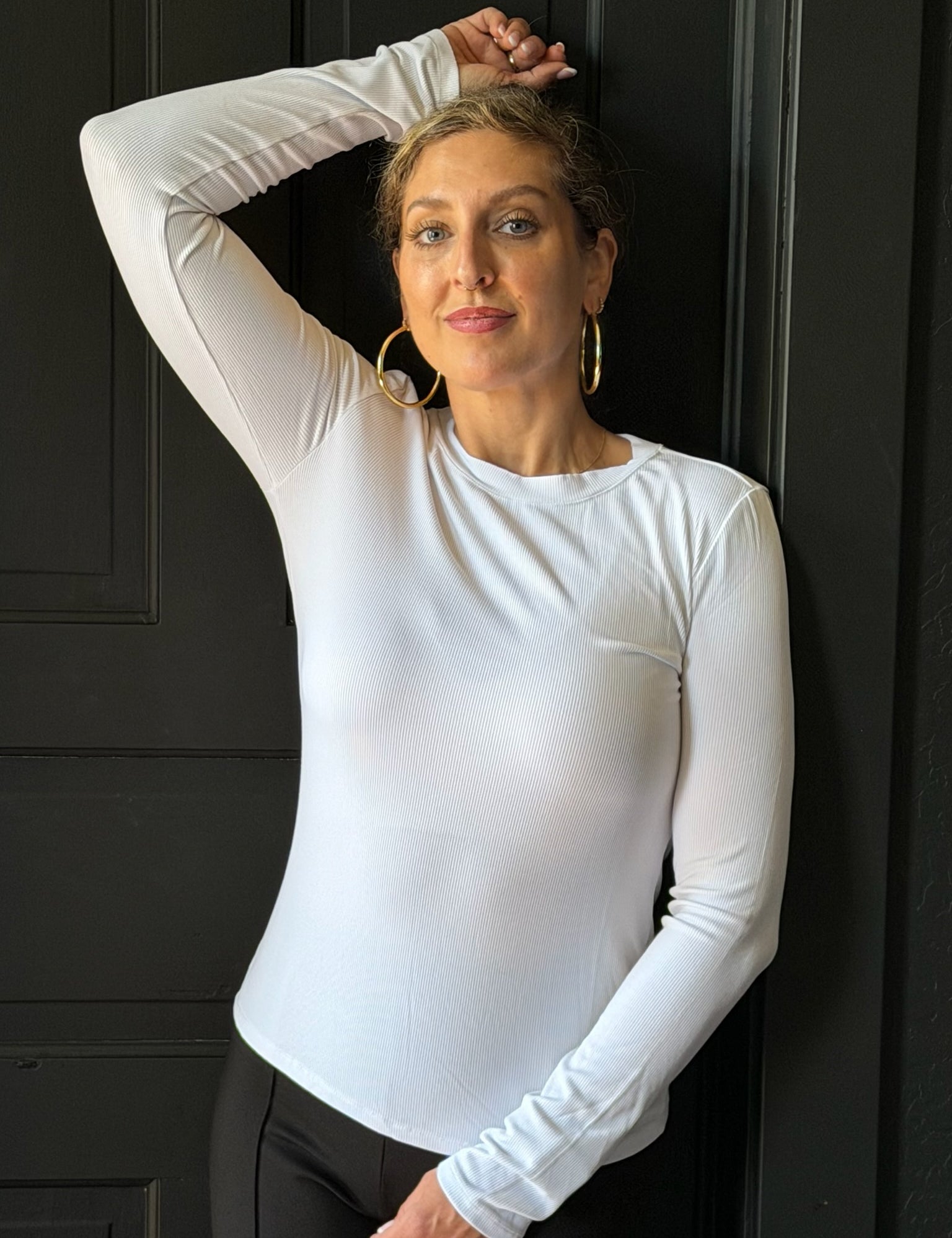 Nella Ultra Soft Long Sleeve Crew Neck Tee