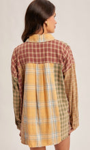 Ashton Mustard Mix Plaid Button Down Flannel Shirt