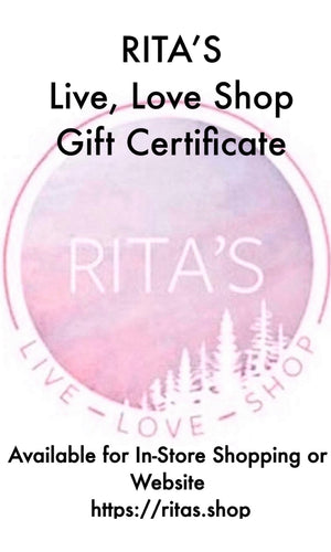 RITA’S Live Love Shop - E-Gift Certificate in Variety of $ Amount