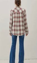 Norah Grey Robertson Plaid Long Sleeve Button Up Shirt