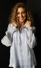 Noah Mock Neck Long Sleeve Shimmer Top