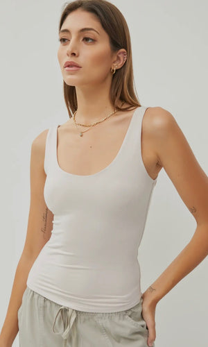 Gaxton Pebble  Basic Scoop Neck Tank