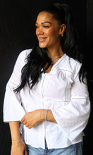 Owen Cotton Blouse Embroidery and Lace Trim