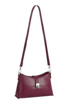 Elian Purple Sleek Lock Shoulder Bag
