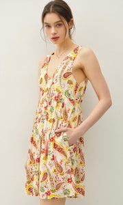 Grumioo Paisley Print Sundress