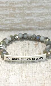 Potty Mouth Beaded Bracelet