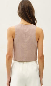 Gola Pinstriped Cotton Vest Top