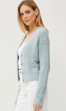Ajuan Dusty Mint Cozy Cardigan Sweater