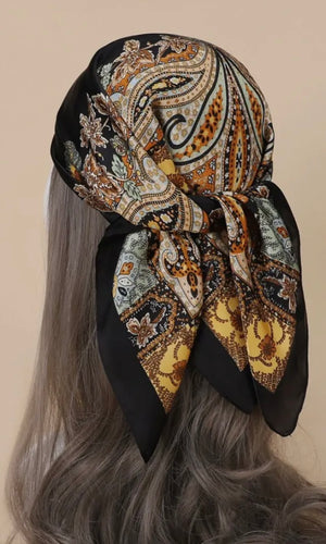 Matty Paisley Square Headscarf