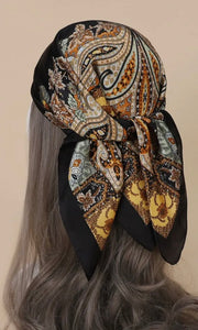 Matty Paisley Square Headscarf