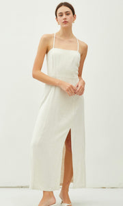 Anisah Natural Linen Multi-Way Midi Dress