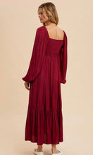 Cinderella Cranberry Bow Satin Maxi Dress