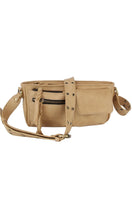 Winston Black, Brown, Tan & Grey Vegan Leather Sling Crossbody Pack Handbag