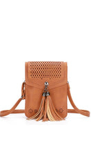 Barlon Vegan Leather Cellphone Crossbody Bag