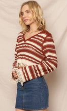 Brady Tasseled V Neck Crochet Top