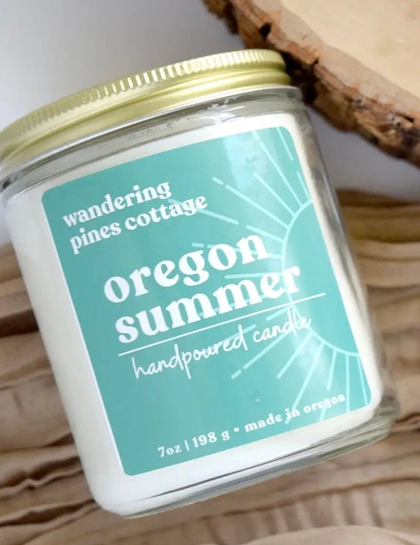 Oregon Summer Candle - 7 oz Glass Jar Candle