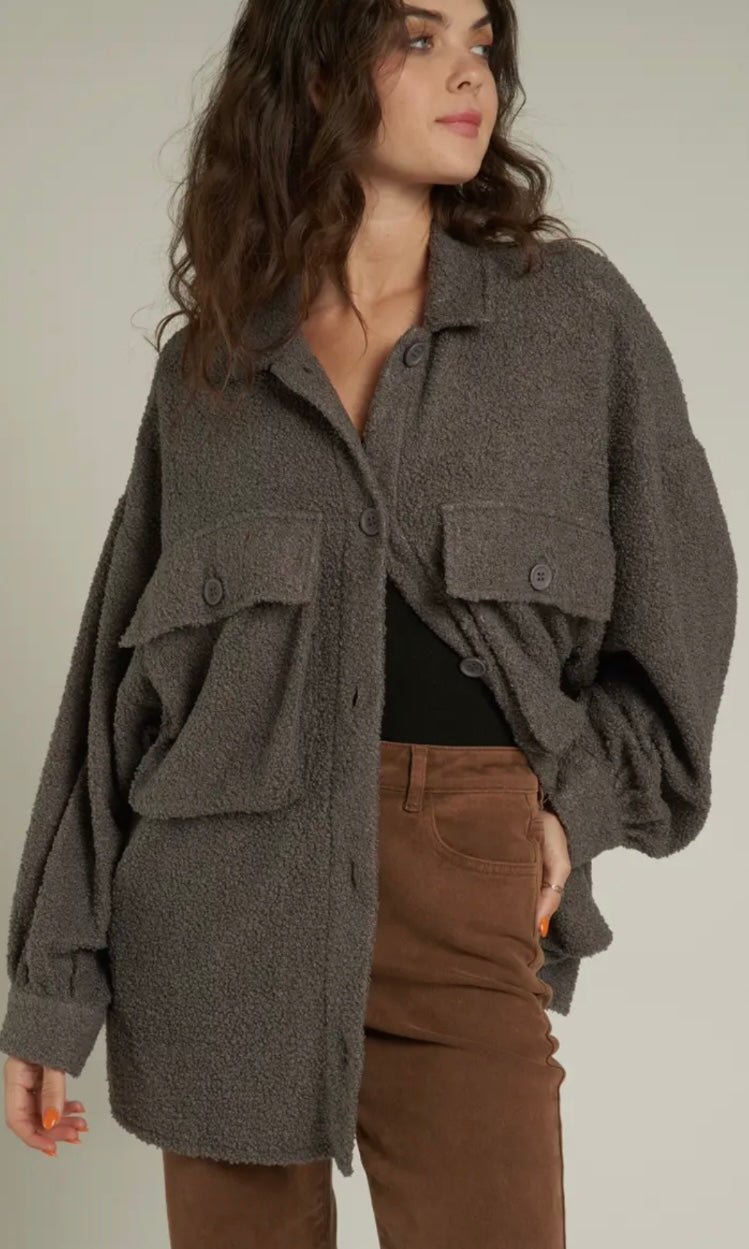 Olympia Oversized Furry Jacket