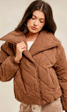 Acapt Brown Quilted Side Pocket Jacket Coat