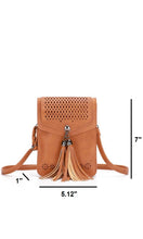 Barlon Vegan Leather Cellphone Crossbody Bag