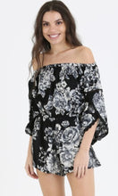 Cynthia Black Off Shoulder Romper