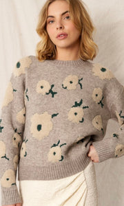 Cleadon Flower Cloud Pullover Sweater