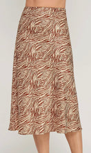 Matteo Carmel Animal Print Midi Skirt RS-4227-6