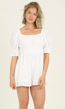 Catalina White Eyelet Embroidered Shorts Romper