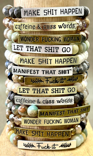 Potty Mouth Beaded Bracelet