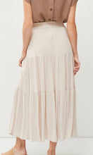Abyrn Natural Tiered Smocked Waist Maxi Skirt