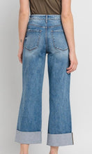 Bryan Denim Super High Rise Double Cuff Baggy Wide Leg Jean