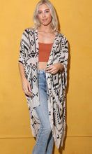 Camryn Ivory Tribal Print Kimono