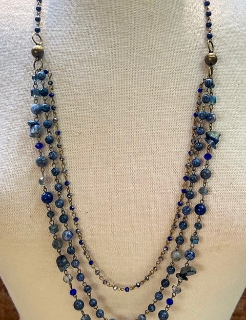 Gena Blue Necklace