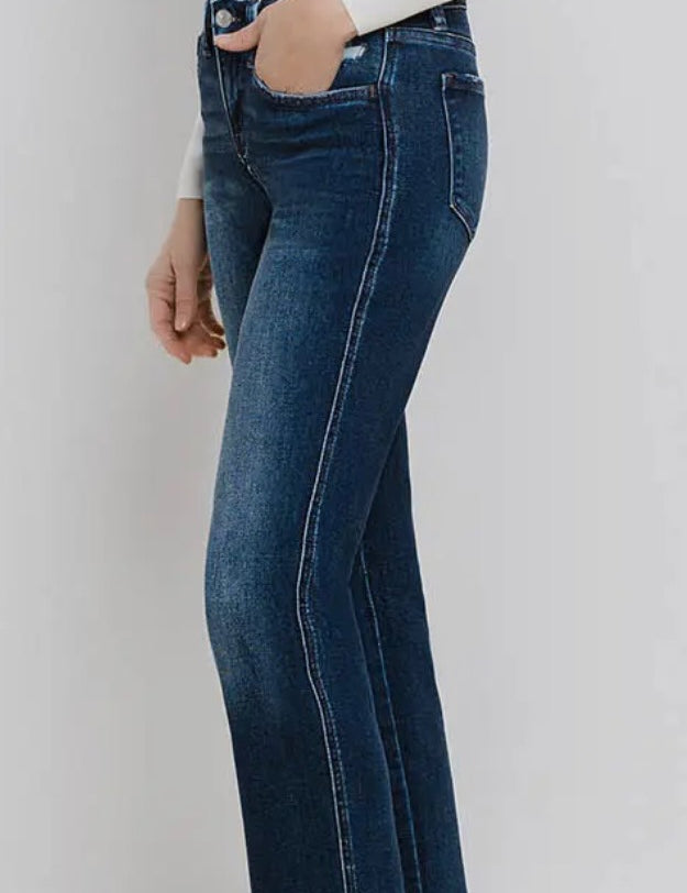 Hoxton Mid Rise Cropped Straight Jeans
