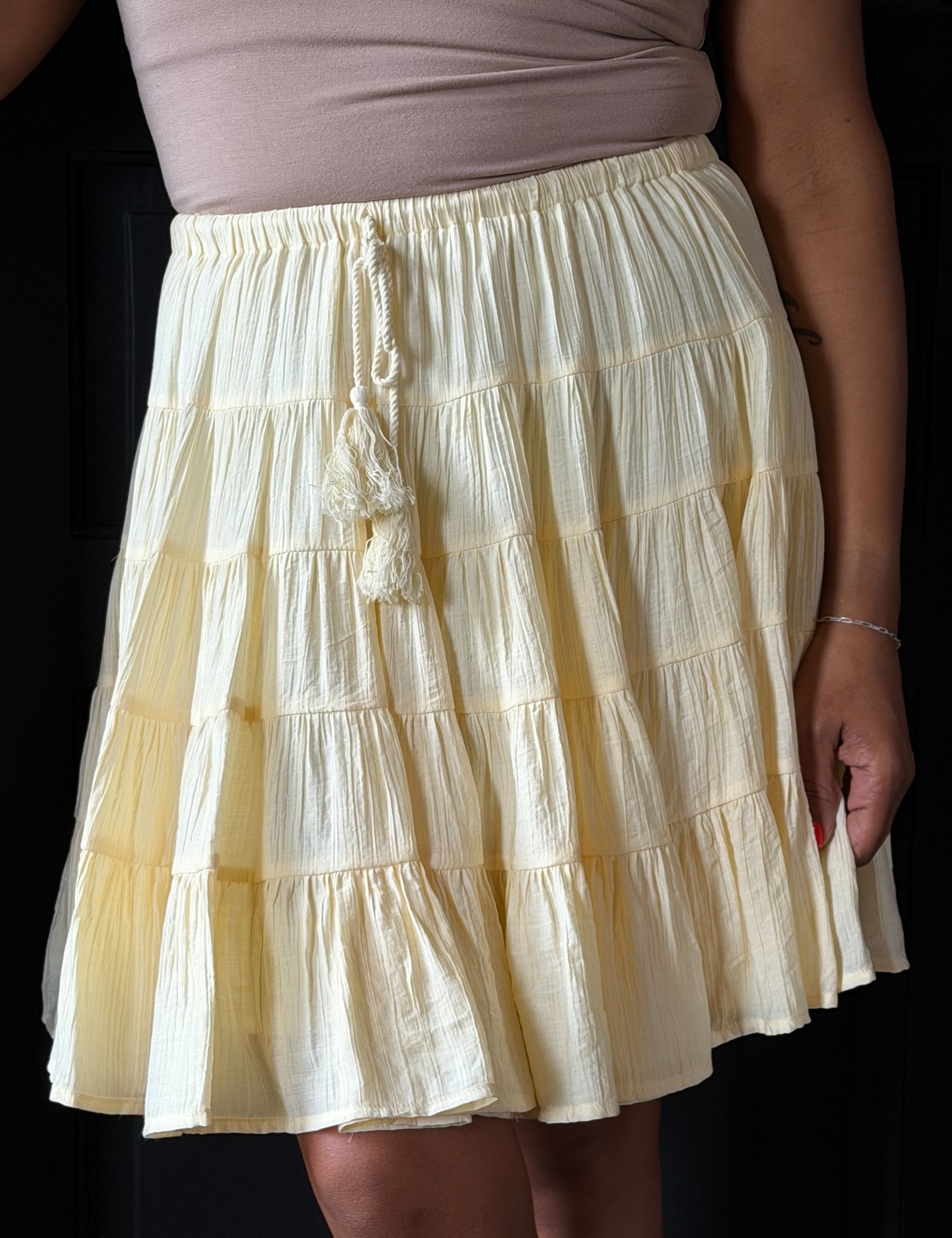 Ginger Flared Pleated Mini Skirt