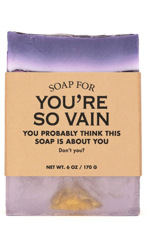 Whisky River Soap for YOU’RE SO VAIN