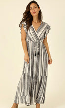 *SALE! Alivor Ivory Boho Stripe Tassel Time Empire Maxi Dress