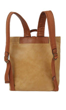 Bodie-Dark Blush Vegan Leather Convertible Backpack Crossbody Bag