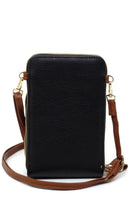 Bradford-D Blush Vegan Leather Cellphone Crossbody Bag