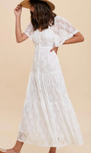 Argy - Ivory Lace Tiered Smocked Maxi Dress