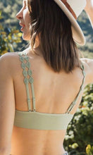 Brazen - Sage Boho Crochet Lace Contrast Bralette
