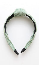 Topknot Rose Crochet Trim Knot Headband