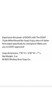 Whisky River GOAT Triple Milled Bar Soap