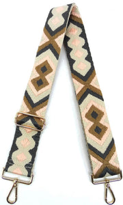 Handbag Taupe Tribal Pattern-Handbag or Guitar Strap