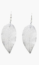 Earring Delicate Silver Filigree Leaf Earrings