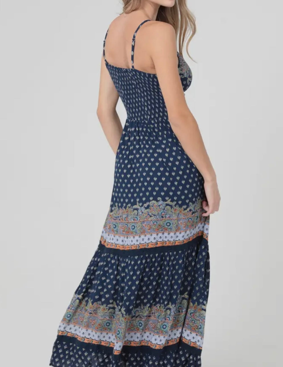 Jesse V Neck Twist Front Cut Out Maxi Dress