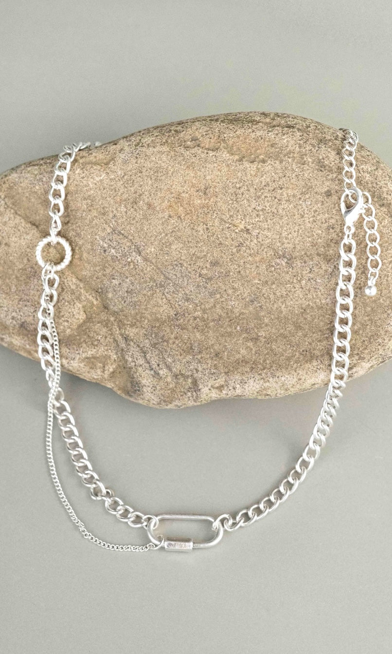 Silver short Chain necklace 