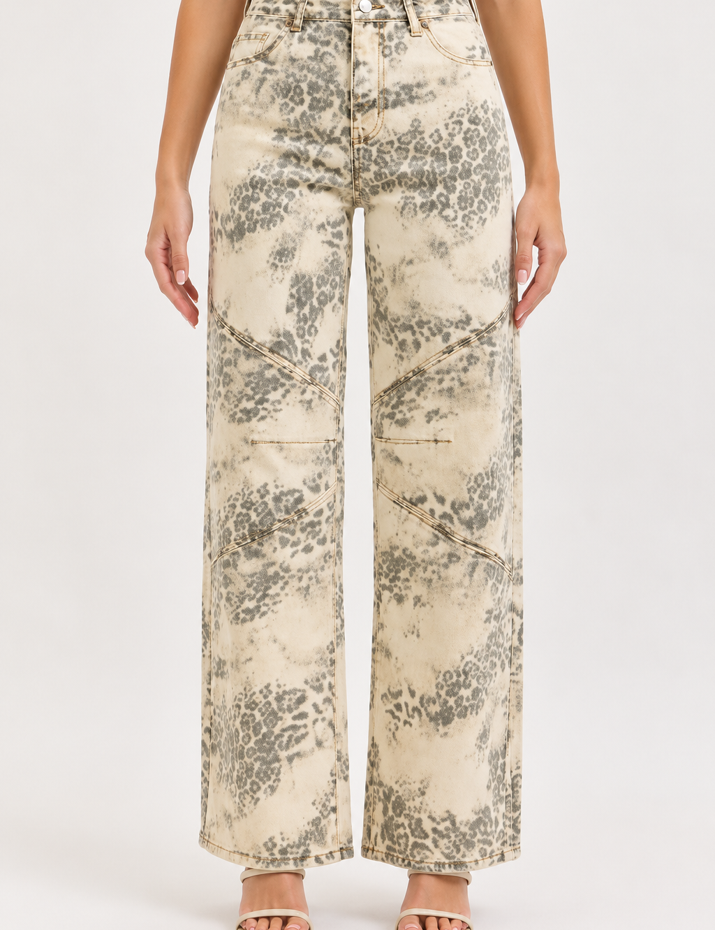 Cleo Leopard High Rise Wide Leg