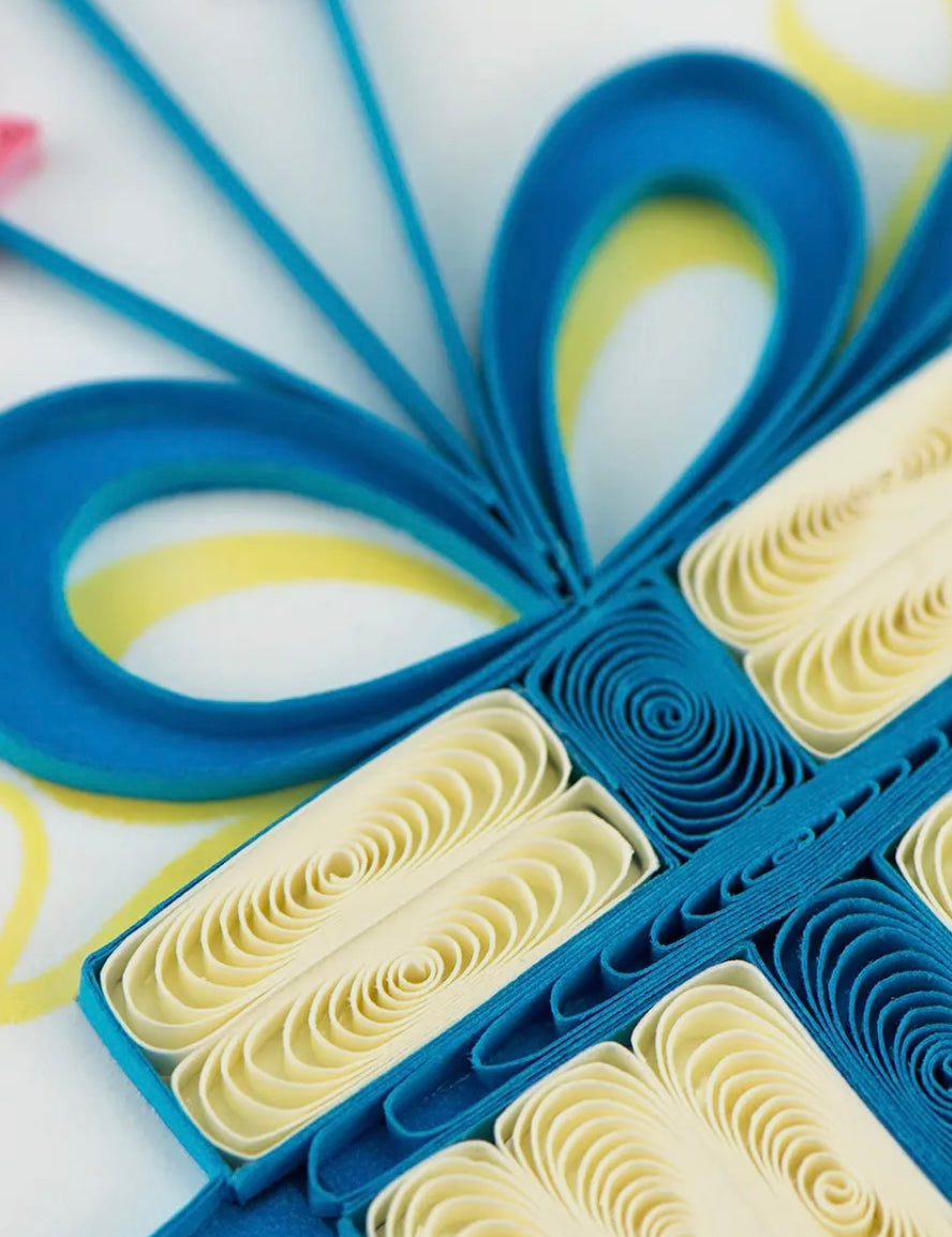 Quilled Ballon Surprise  Card