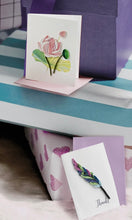 Quilled Thanks Gift Mini Card